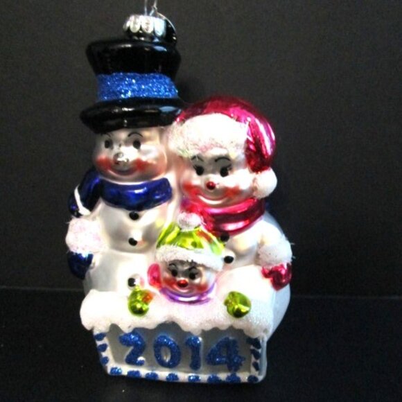 CHRISTOPHER RADKO CELEBRATIONS SNOWMAN FAMILY 2014 - Picture 2 of 5